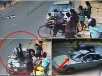 فیلم/ تصادف مرگبار پدر و پسر دوچرخه‌سوار با یک خودرو در سریلانکا