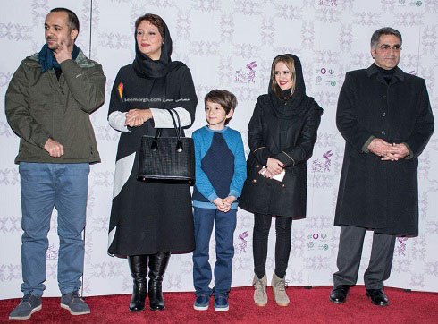 الناز حبیبی, جواد عزتی و ریما رامین فر در فرش قرمز روز نهم جشنواره