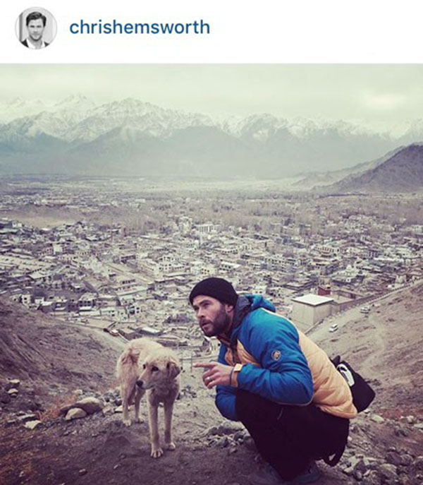 «کریس همزورث» در ارتفاعات تبت