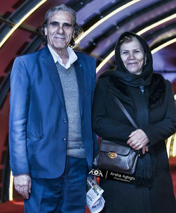 رضا ناجی عزیز و همسر محترم روی فرش قرمز کاخ جشنواره