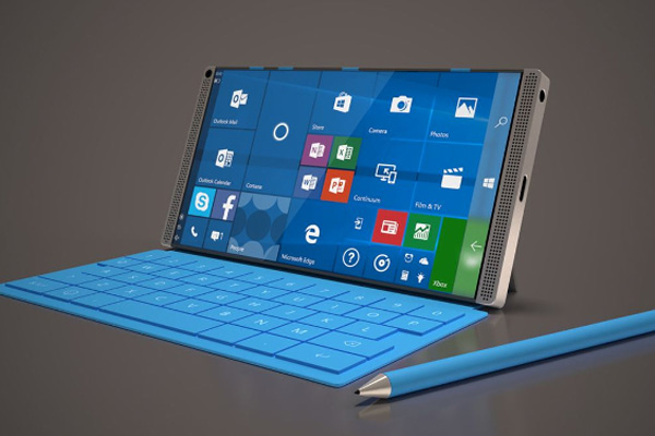 گوشی Surface مایکروسافت مجهز به صفحه‌کلید سخت‌افزاری مغناطیسی