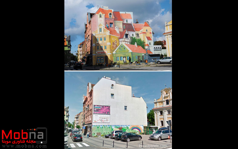 تغییرات باورنکردنی خیابانها توسط هنر نقاشی (عکس)