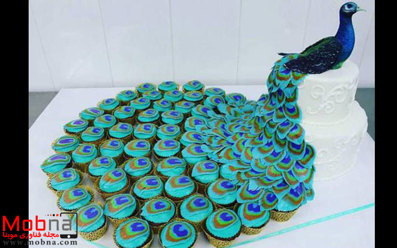 کیک طاووسی! (عکس)