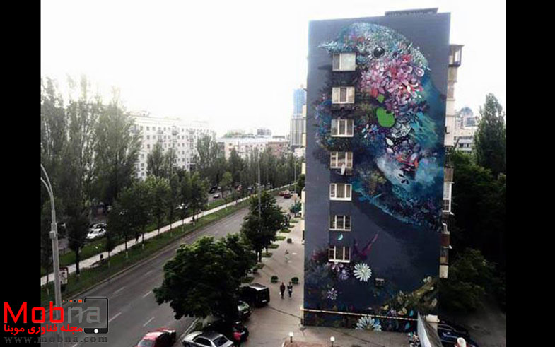 نقاشی دیواری متفاوت! (عکس)