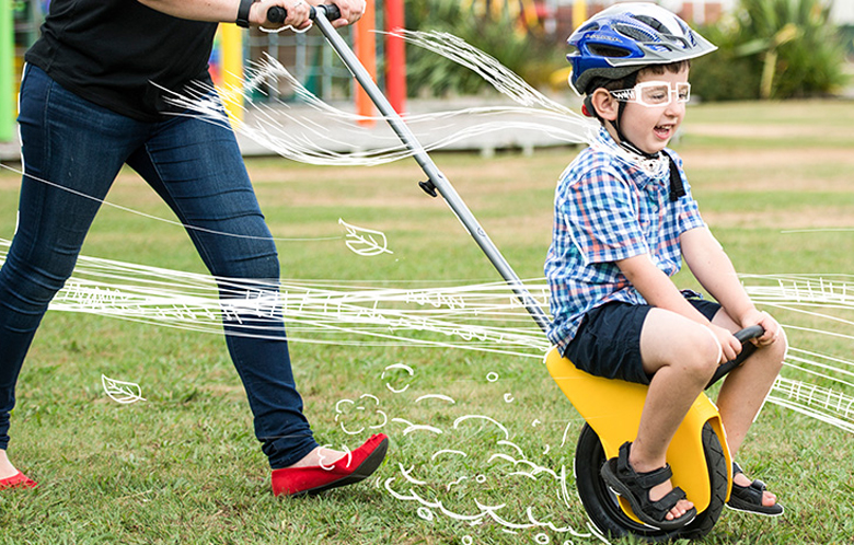 تک‌چرخ بچگانه برای تفریح کودکان و والدین(+عکس)