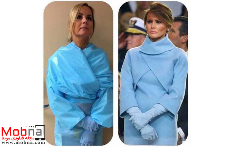 مقایسه لباس خانم ترامپ! (عکس)