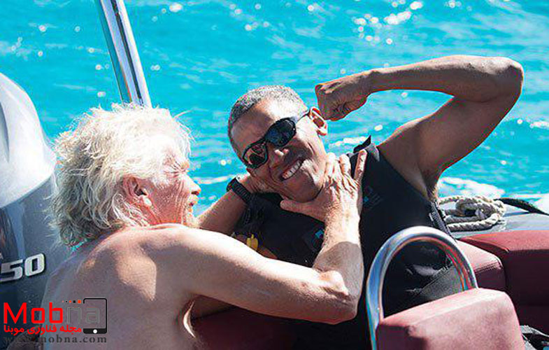 عشق و حال اوباما با دوست ثروتمندش! (عکس)