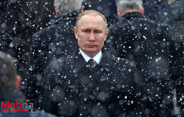 مرد قدرتمند روسیه در برف! (عکس)