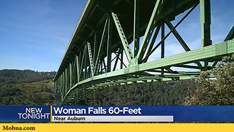 زنی که به خاطر عکس سلفی از ارتفاع ۲۰ متری سقوط کرد (عکس)
