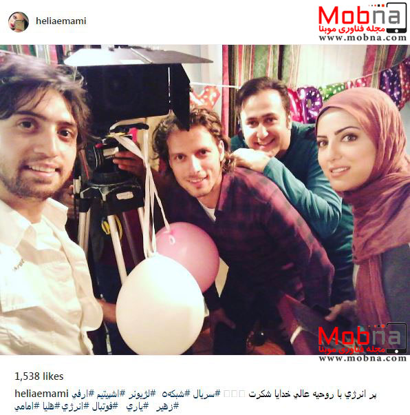 سلفی هلیا امامی و دوستان فوتبالیستش در سریال لژیونر (عکس)