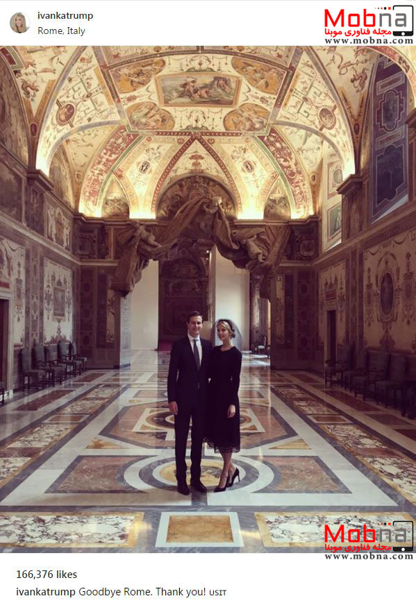 ایوانکا ترامپ به همراه همسرش در ایتالیا (عکس)