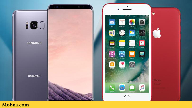 تفاوت قیمت گوشی‌های اپل و سامسونگ: ۴۶۵ دلار