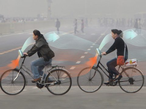 دوچرخه‌هایی که هوا را تصفیه می‌کنند (عکس)