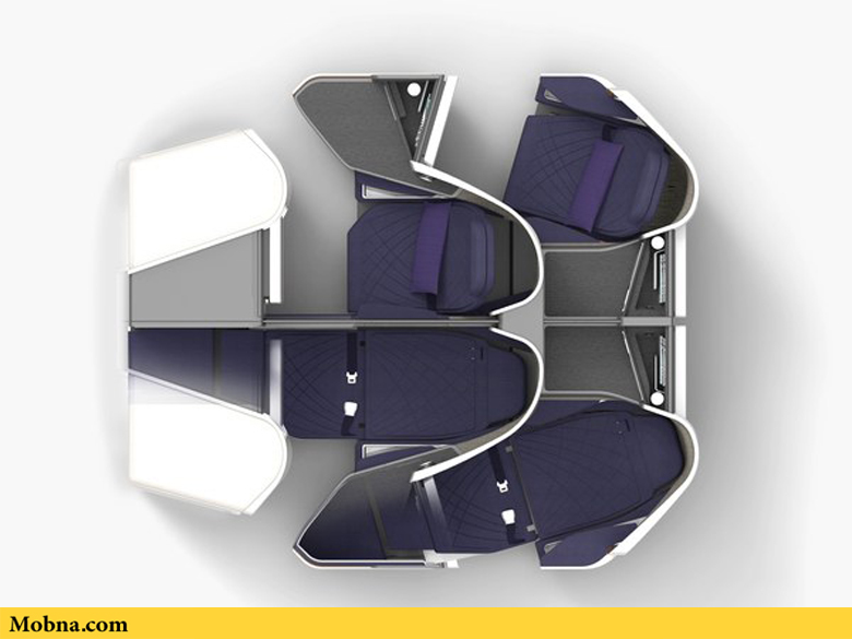 روش هوشمندانه برای چیدمان متفاوت و کاربردی صندلی‌های هواپیما (عکس)