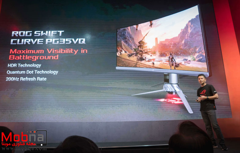 ROG Senior Product Director Kris Huang unveils the latest ROG Swift Curve PG35VQ 1