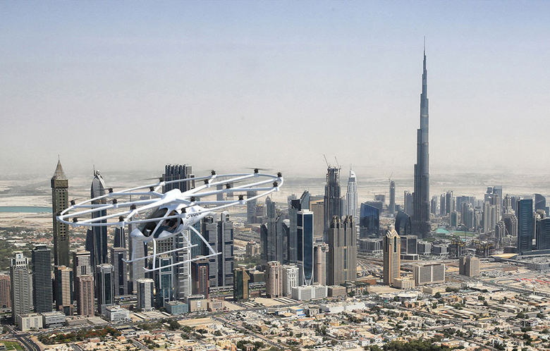 امسال تاکسی‌های هوایی در آسمان دبی پرواز می‌کنند (+عکس)
