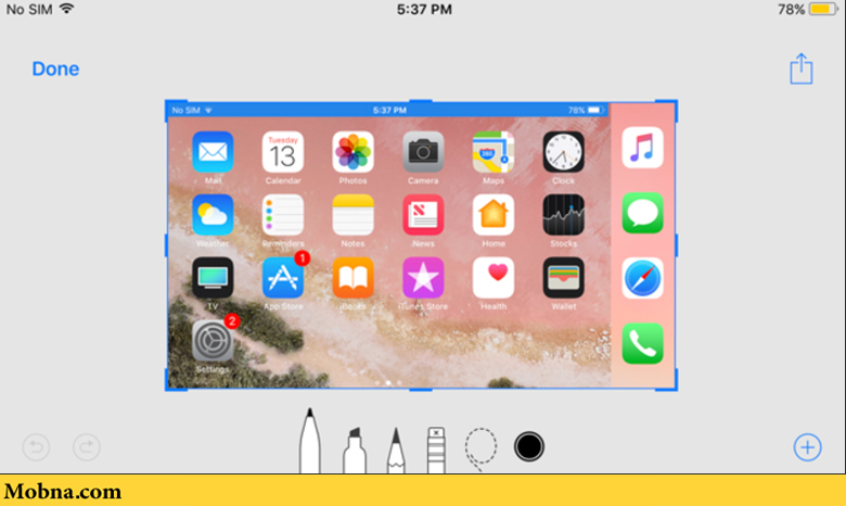 گزارش تصویری نحوه گرفتن اسکرین‌شات در iOS 11
