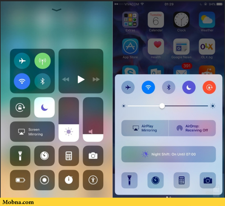 iOS 11 در مقابل iOS 10: مقایسه تصویری بین آخرین نسخه‌های سیستم‌ عامل موبایلی اپل (عکس)