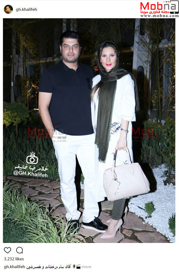 تصاویری از سام درخشانی و همسرش به همراه دختر پژمان بازغی (عکس)