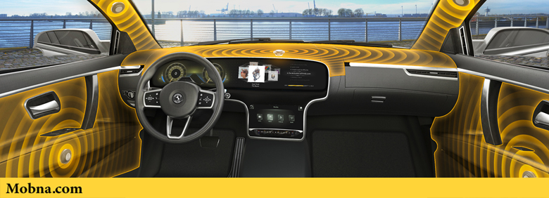 تبدیل بخش‌های داخلی خودرو به اسپیکر هوشمند و پیشرفته (+عکس)