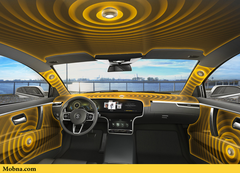 تبدیل بخش‌های داخلی خودرو به اسپیکر هوشمند و پیشرفته (+عکس)