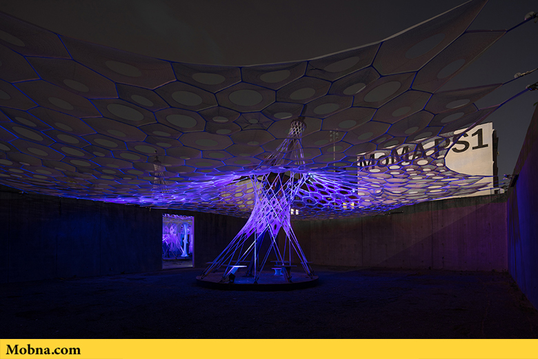 طرح پارچه‌ای نمایشگاهی بزرگ با قابلیت جذب نور خوشید (+عکس)