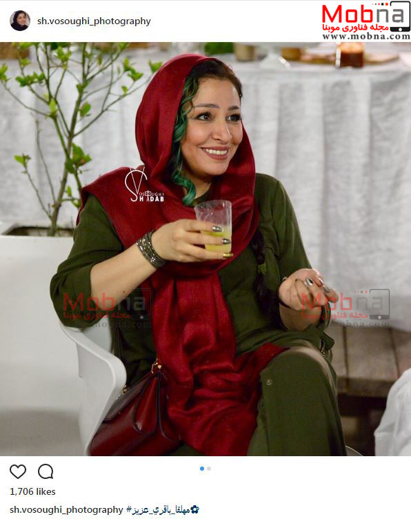 پوشش و ژست همسر جواد عزتی در یک مراسم (عکس)
