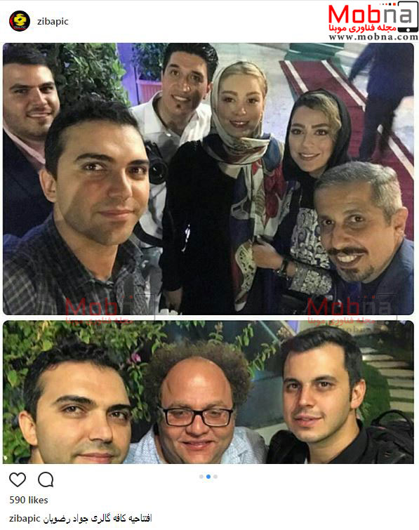 تصاویری از حضور هنرمندان در افتتاحیه کافه گالری جواد رضویان (عکس)