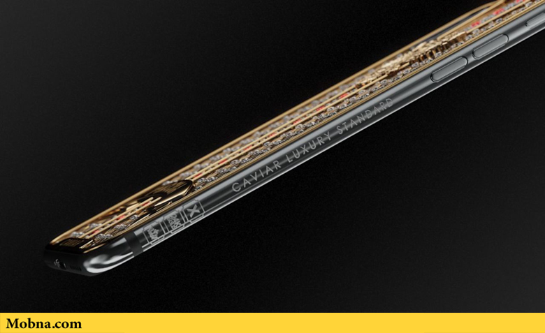 عرضه «آیفون ایکس» لوکس با بدنه طلا و ۳۰۰ قطعه الماس (+عکس)