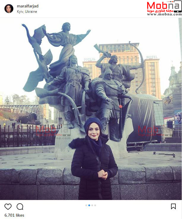 تصاویری از پوشش و حجاب مارال فرجاد و ستاره اسکندری در اوکراین (عکس)