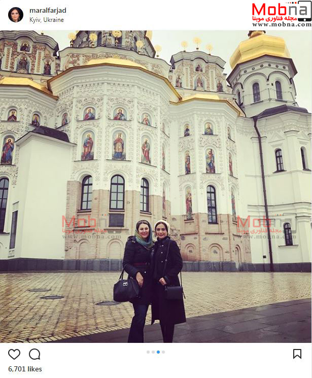تصاویری از پوشش و حجاب مارال فرجاد و ستاره اسکندری در اوکراین (عکس)