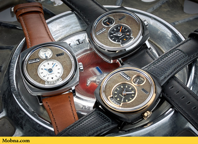 تولید ساعت‌های مچی ۱۵۰۰ دلاری از بدنه «فورد موستانگ» قدیمی (+عکس)