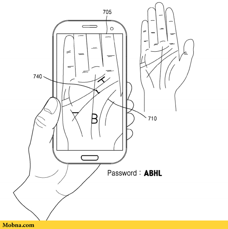Samsung patents palm scanning 2