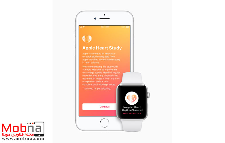 iPhone Watch Heart Study intro screen