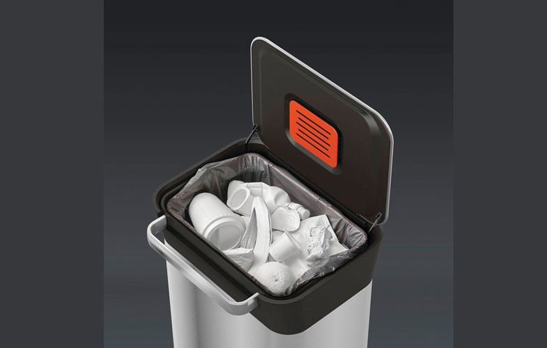 این سطل زباله مجهز به فیلتر تهویه بو است (+عکس و فیلم)