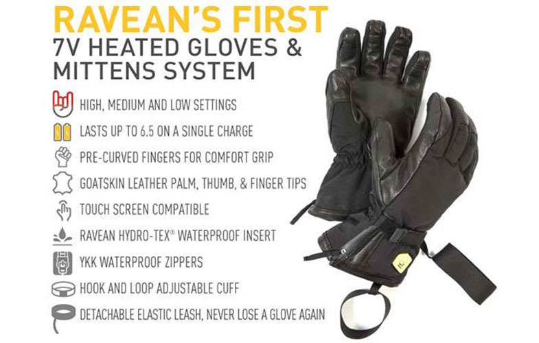 raven heated gloves with three heating levels 2