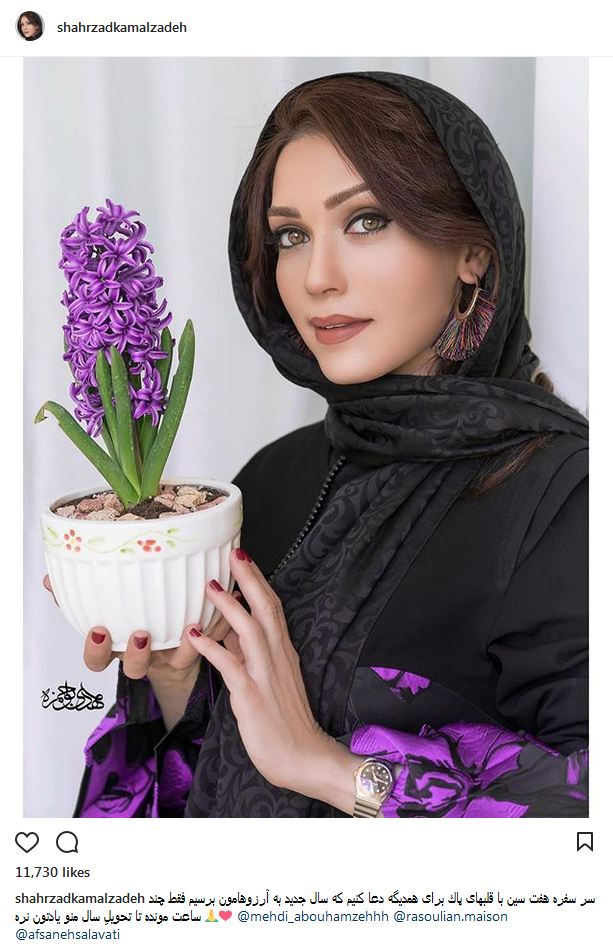 پوشش و میکاپ شهرزاد کمالزاده در سال جدید (عکس)