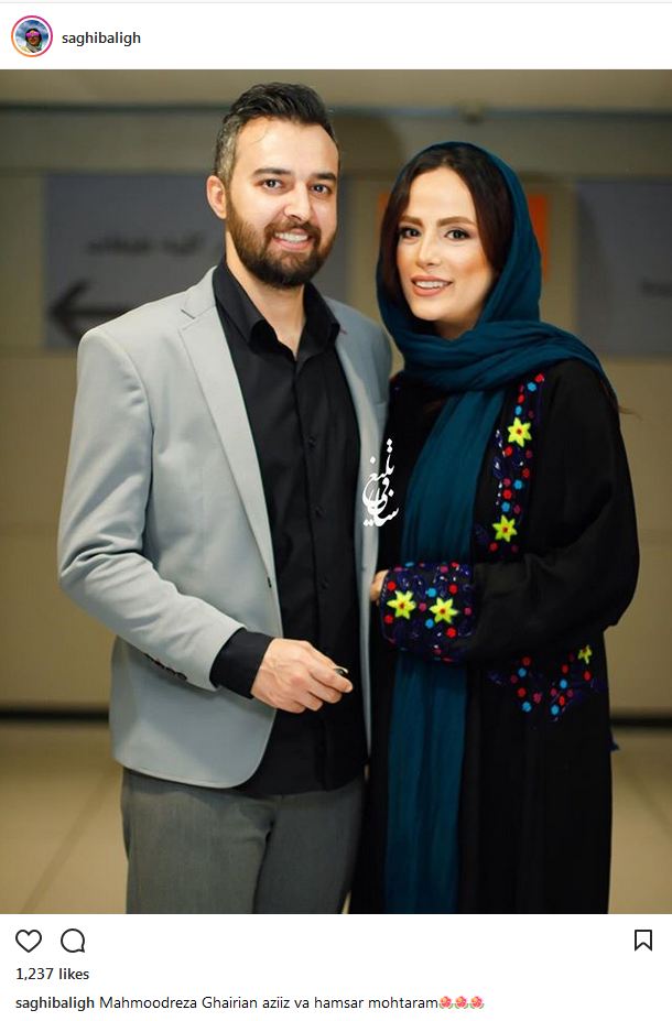 تیپ و ظاهر محمودرضا قدیریان و همسرش در جشنواره جهانی فجر (عکس)
