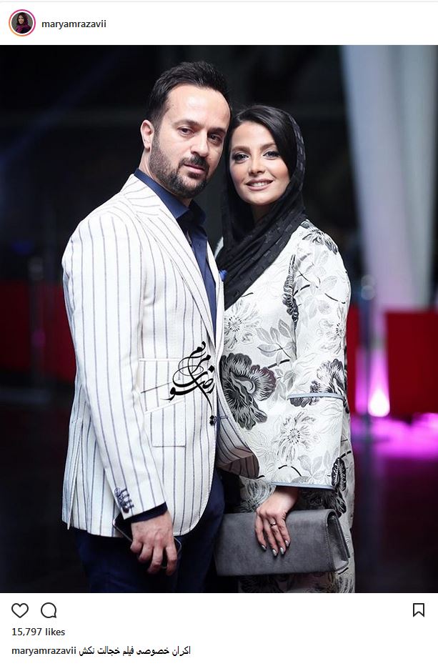 تصاویری از پوشش و استایل جالب احمد مهران‌فر و همسرش؛ مونا فائزپور (عکس)