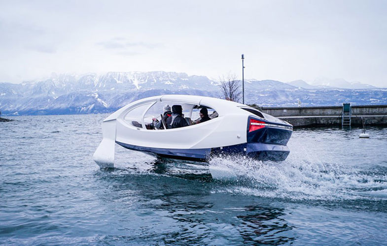 SeaBubbles Bubble autonomous water taxi in Geneva
