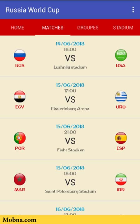 11 Russia World Cup 2018 app