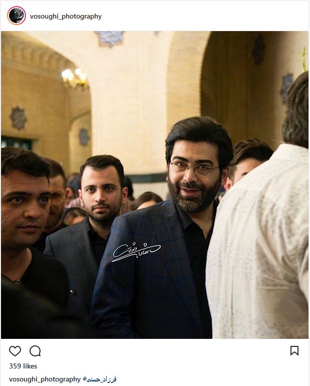 تیپ و ظاهر فرزاد حسنی در مراسم ختم ناصر ملک مطیعی (عکس)