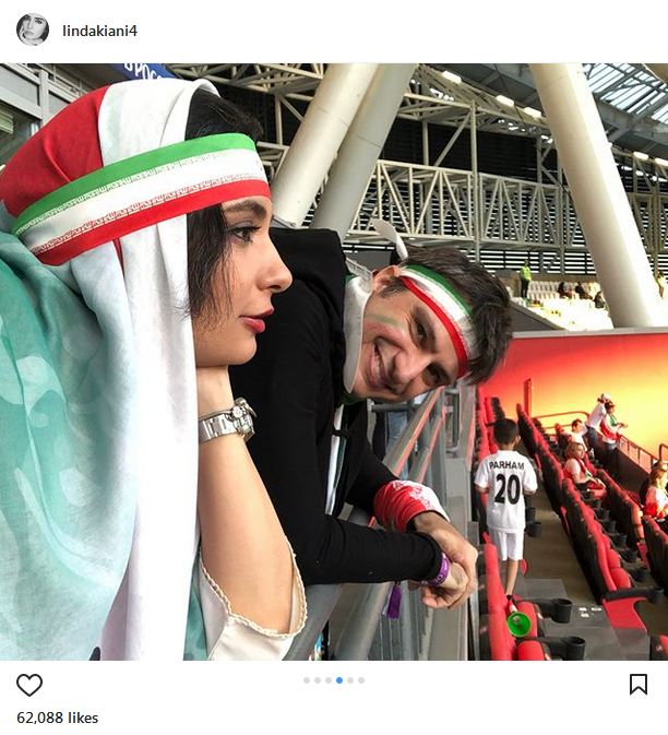 پوشش و ظاهر متفاوت لیندا کیانی به همراه هنرمندان سرشناس ایرانی در روسیه (عکس)