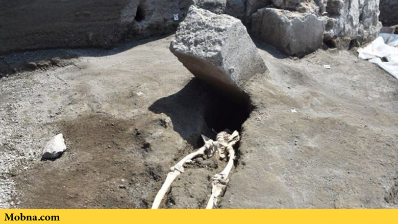 کشف اسکلت یک مرد در ویرانه‌های شهر سنگ شده «پُمپِی» (+عکس)