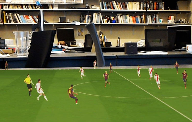بازی فوتبال را با هولوگرام سه بعدی تماشا کنید (+ویدئو)