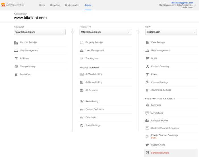 راهنمای جامع گوگل آنالیتیک برای تازه کارها: تبدیلات؛ میانبرها و ایمیل ها