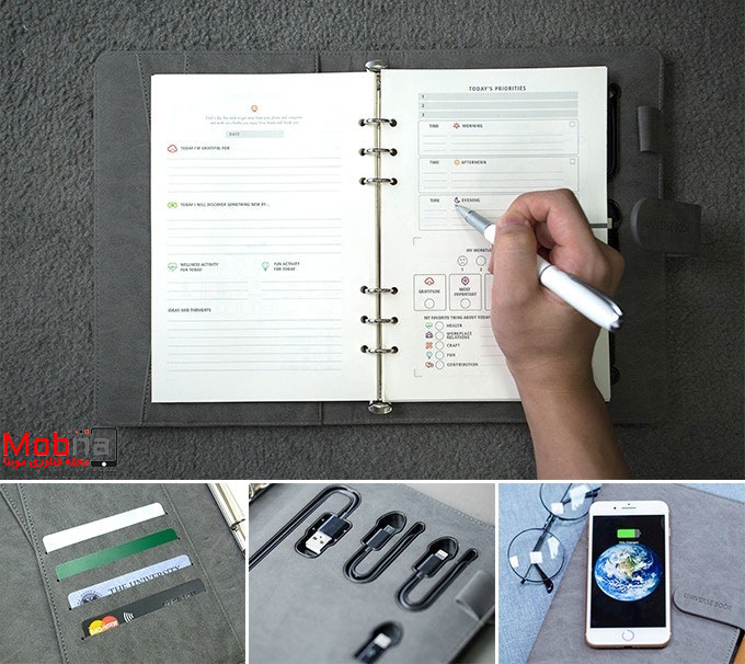 موبایل خود را با "دفترچه" شارژ کنید! (+فیلم و عکس)