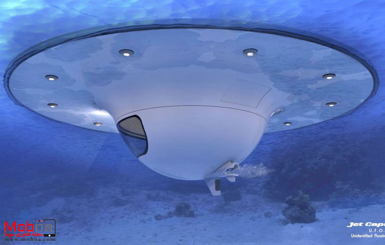 UFO Floating Home Under the Surface