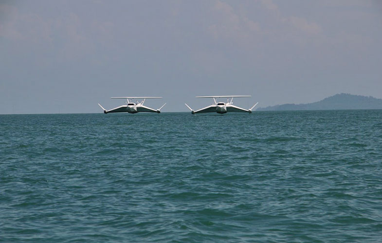 تولید هواپیمایی که بر روی آب هم با سرعت بالا حرکت می‌کند (+تصاویر)