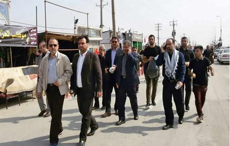 بازدید اعضای ستاد اربعین شرکت مخابرات ایران از مرزهای مهران، شلمچه و چزابه